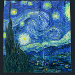 Cortina Para Box Van Gogh Starry Night<br><div class="desc">A famosa pintura de Van Gogh, "A Noite Estrelada." Pintado durante sua estadia no asilo Remy Santo na década de 1880, van Gogh retratou as colinas rolantes e árvores ciprestes que viu de sua janela. Melhorado digitalmente pela PixDezines. Copyright © 2008-2016 PixDezines.com™ e PixDezines™ em zazzle.com. Todos os direitos reservados....</div>