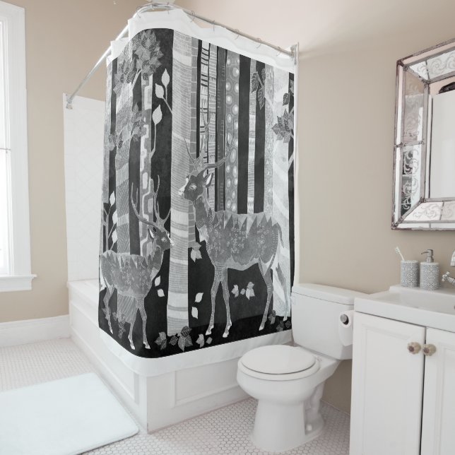 Cortina Para Box Veado na floresta (In Situ)