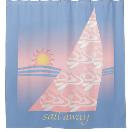 Cortina Para Box Velas Rosa e Azul Longe