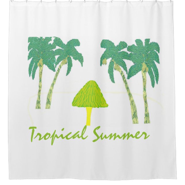 Cortina Para Box Verão Tropical (Frente)