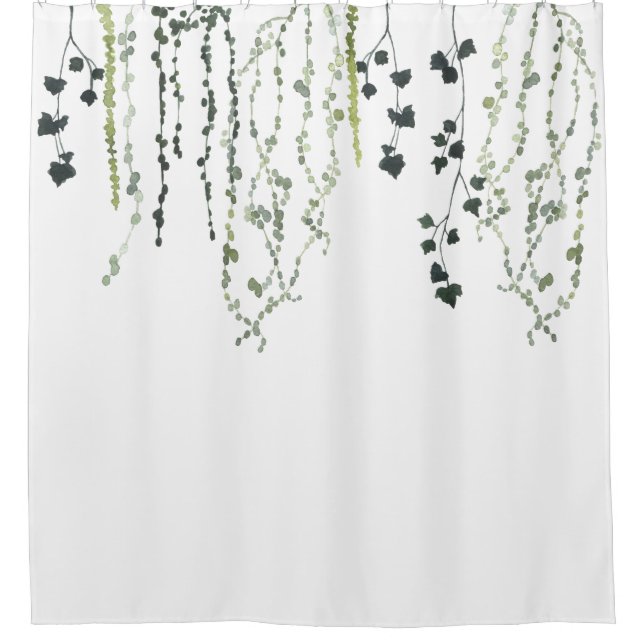 Cortina Para Box verde-aquarela (Frente)