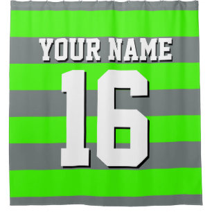 Cortina Para Box Verde limão Charmalho Sports Jersey Preppy Stripe