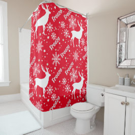 Cortina Para Box vermelhos-de-neve