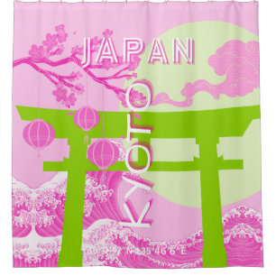 Cortina Para Box Viagem de Arte do Japão Quioto, Viagem de-Arte Ros