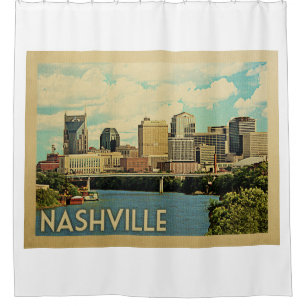 Cortina Para Box Viagens vintage do Tennessee Nashville