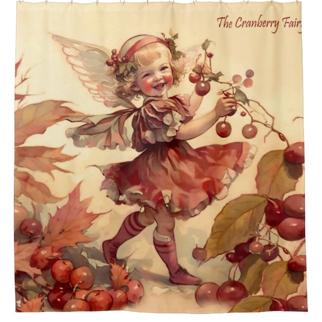 Cortina Para Box Victorian "Cranberry Fairy" (Frente)