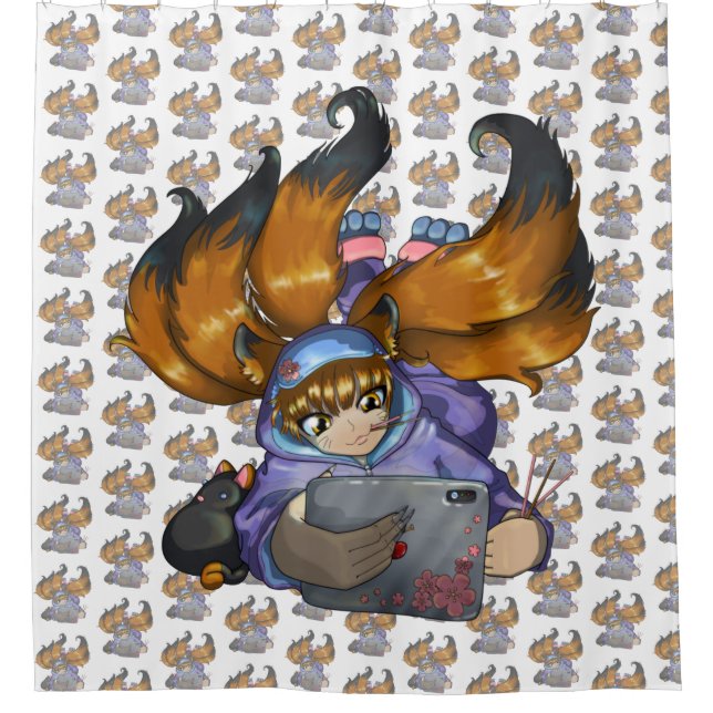 Cortina Para Box Vida de Kitsune (Frente)