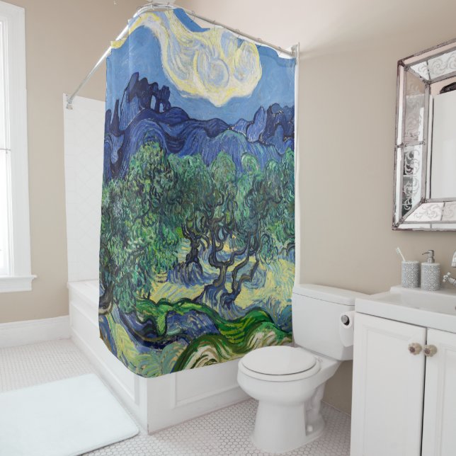 Cortina Para Box Vincent van Gogh - Oliveiras com os Alpilles (In Situ)