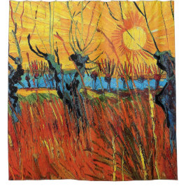 Cortina Para Box Vincent Van Gogh - Salgueiros Ao Pôr-do-Sol Arte F