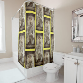 Cortina Para Box Vintage Art Deco Lady