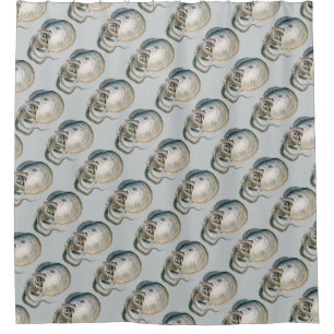 Cortina Para Box Vintage Octopus Argonaut, Animais da Vida Marinha