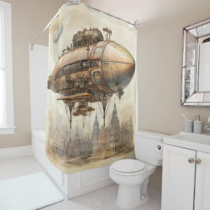 Cortina Para Box Vintage Steampunk Zeppelin (12)