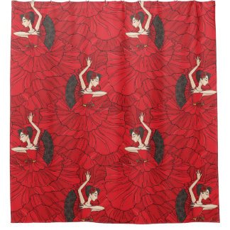 Cortina Para Box Vintage Tango Flamenco Dance Patterno