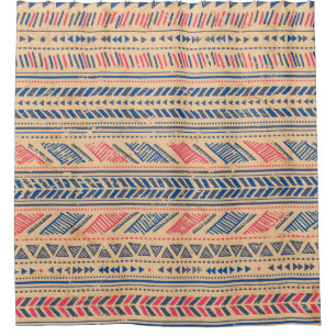Cortina Para Box Vintage tribal étnico: padrão perfeito.