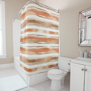 Cortina Para Box Vintage Watercolor Striped - Terrenos(3)