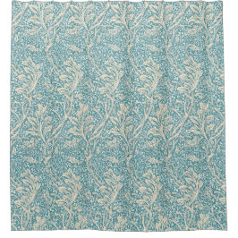 Cortina Para Box Vintage William Morris Arcadia Floral Sem Costura