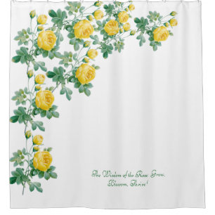 Cortina Para Box Vintage Yellow Rose Fine art