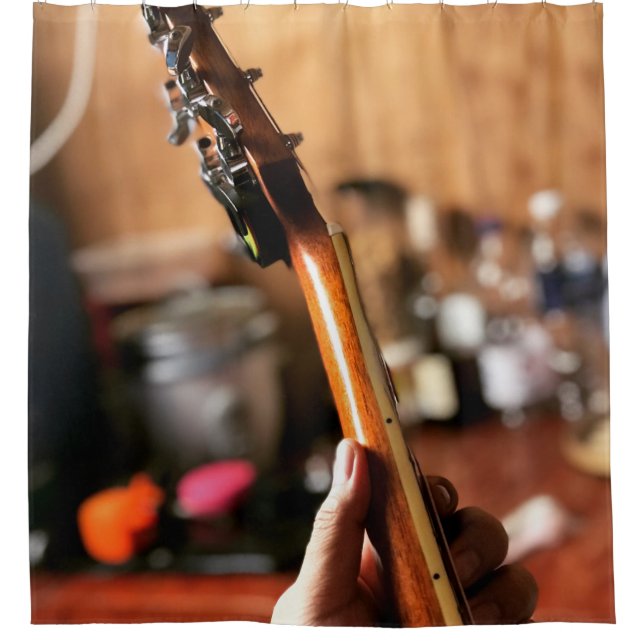 Cortina Para Box Violão acústico bonito (Frente)