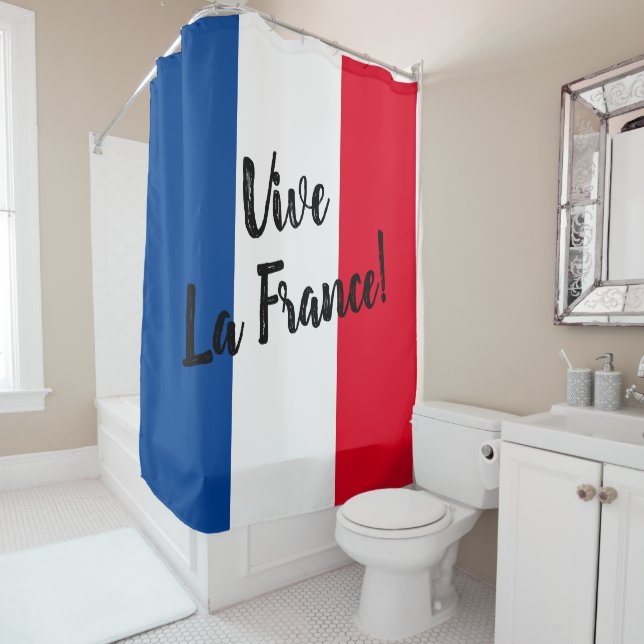 Cortina Para Box Vive La France - Bandeira (In Situ)