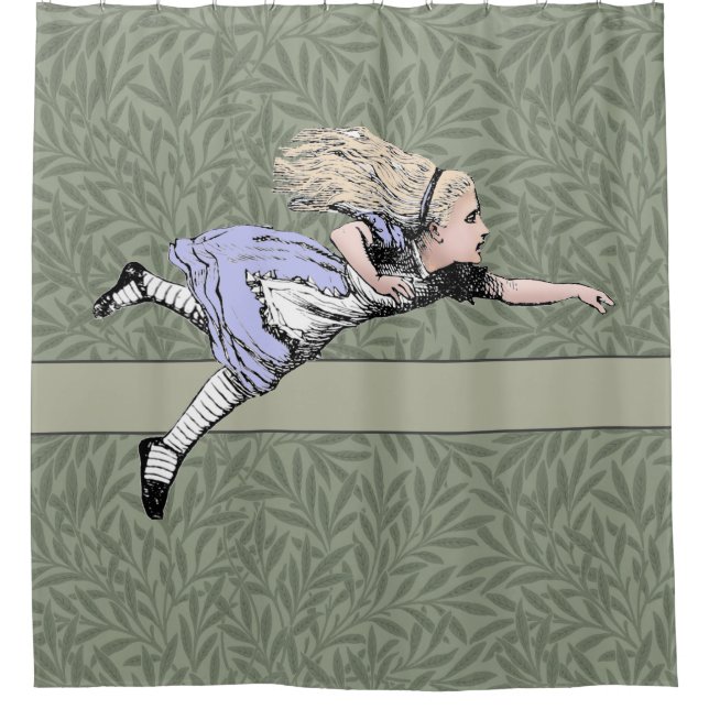 Cortina Para Box Voando Alice no País das Maravilhas Olhando Vidro (Frente)