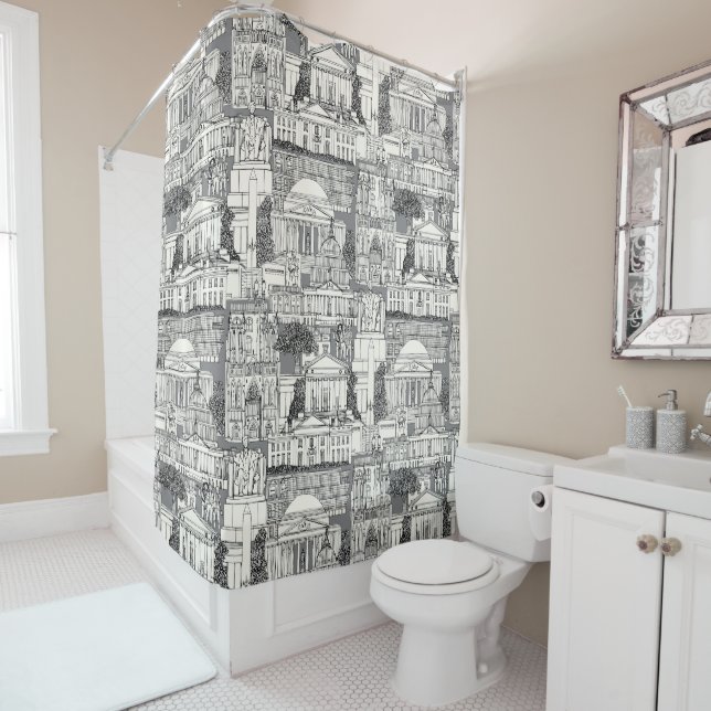 Cortina Para Box Washington DC toile gray (In Situ)
