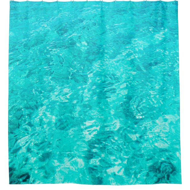 Cortina Para Box Water pool turquoise background (Frente)