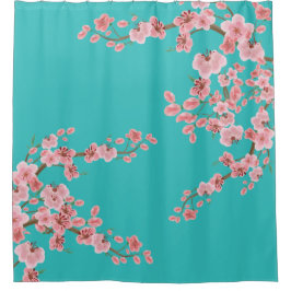 Cortina Para Box Watercolor Floral Shower Curtain