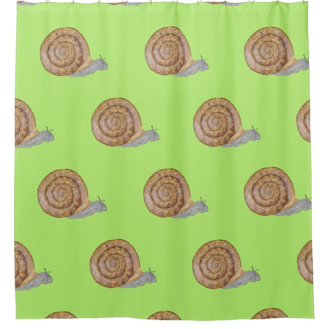 Cortina Para Box Watercolor Snail (Frente)