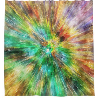 Cortina Para Box Watercolor Starburst Tie Dye