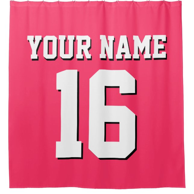 Cortina Para Box Watermelon Pink White Sports Team Jersey (Frente)