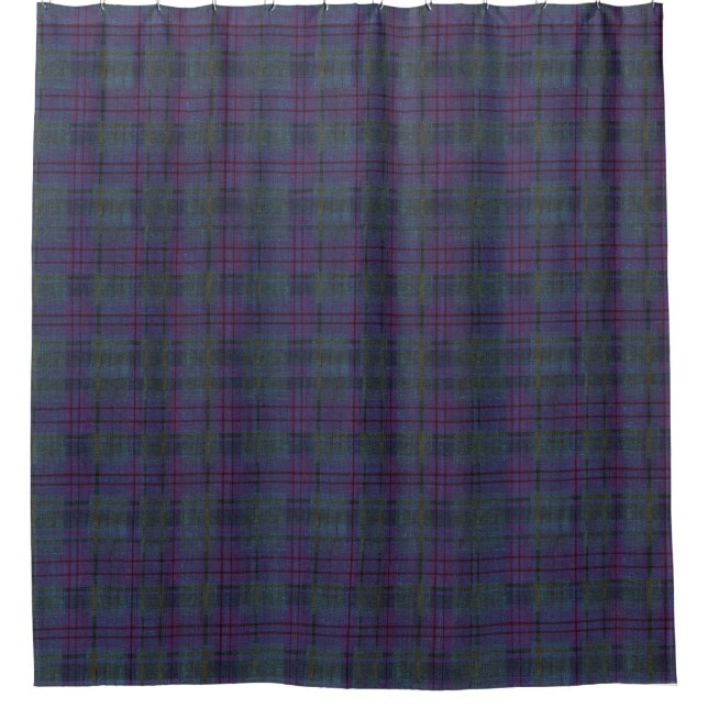 Cortina Para Box  Weathered Navy Blue Tartan (Frente)