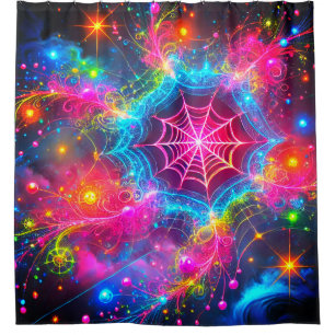 Cortina Para Box Web Colorida Spider