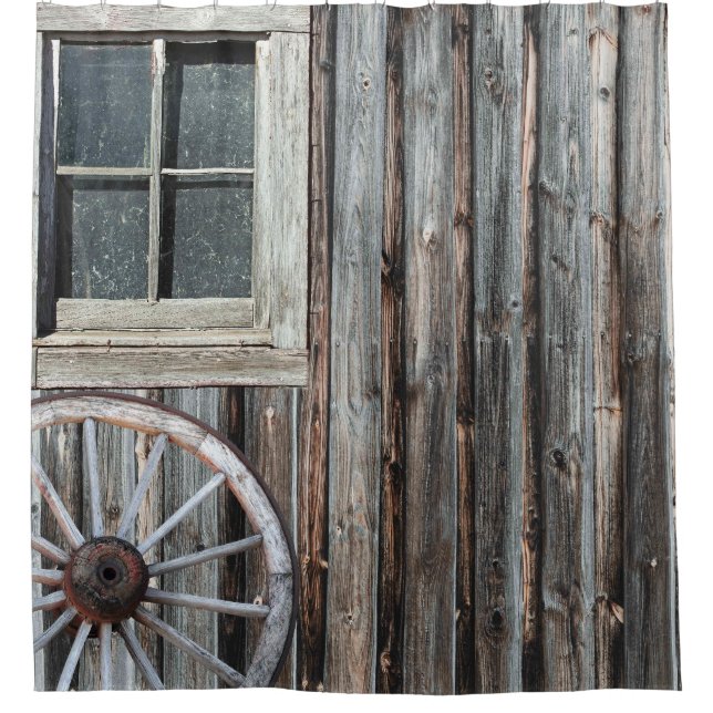 Cortina Para Box Western Cowboy Barn (Frente)