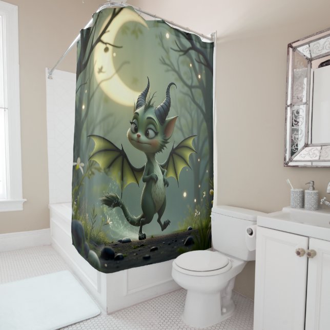 Cortina Para Box Where moonbeams dance, little mischief awakens.  (In Situ)