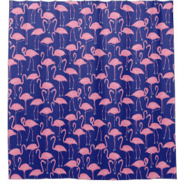 Cortina Para Box Whimsical Flamingo | Tropical Bathroom Coastal