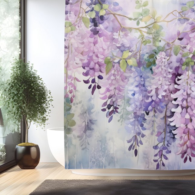 Cortina Para Box Whispers Watercolor Wisteria (Criador carregado)