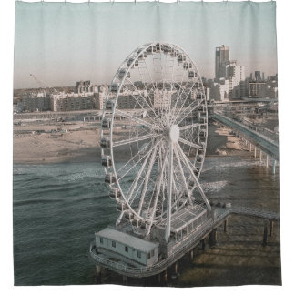 CORTINA PARA BOX WHITE FERRIS WHEEL NEAR WATER