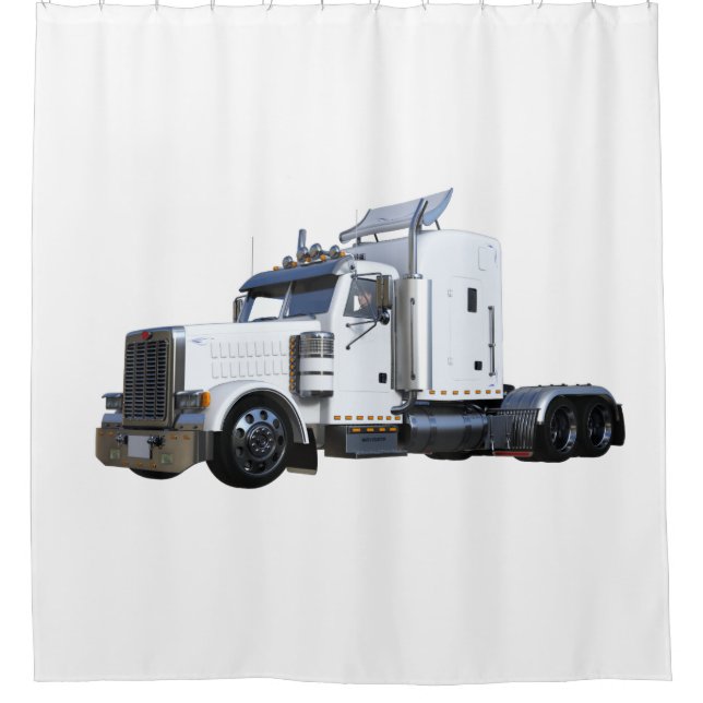 Cortina Para Box White Semi Truck Traler (Frente)