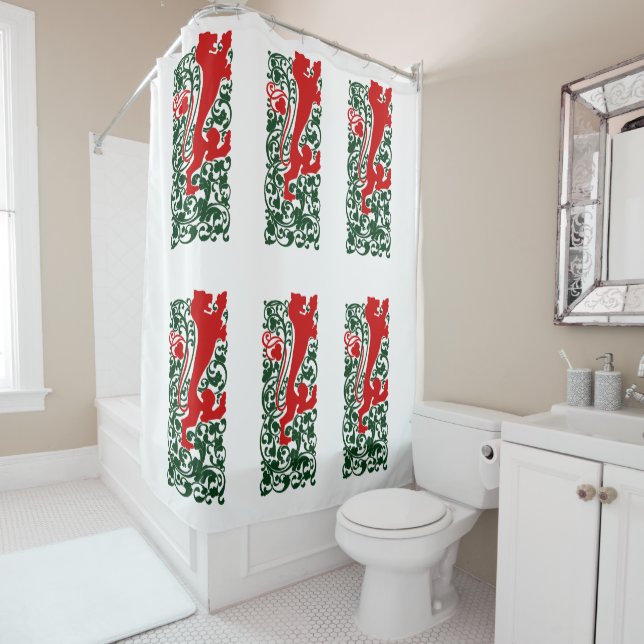 Cortina Para Box Will Bradley Heraldic Lion (In Situ)