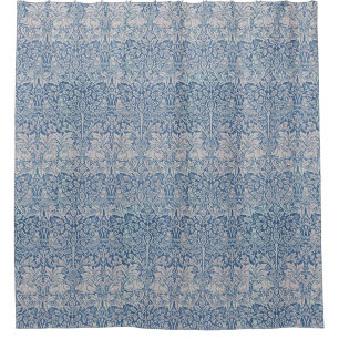 Cortina Para Box William Morris Forest Rabbit Foliage Blue