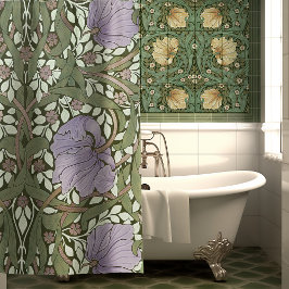 Cortina Para Box William Morris Pimpernel Vintage Chá De Padrão Cu