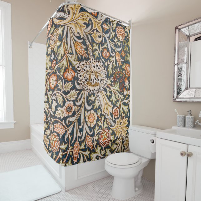 Cortina Para Box William Morris Trent Garden Flower Pattern Classic (In Situ)