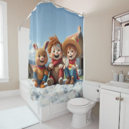 Cortina Para Box Winterfreunde im Glück