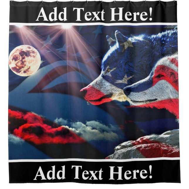 Cortina Para Box Wolf Wolves Full Moon (Frente)