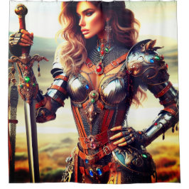 Cortina Para Box Woman Warrior