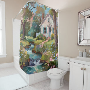 Cortina Para Box Woodland Haven: Um Retorno Tranquilo no bosque
