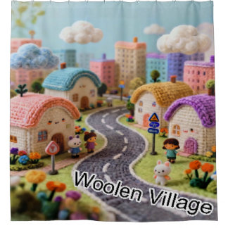 Cortina Para Box Woolen Village 