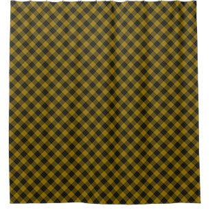Cortina Para Box Xadrez amarela de tartan MacLeod
