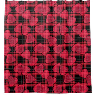 Cortina Para Box Xadrez de amor