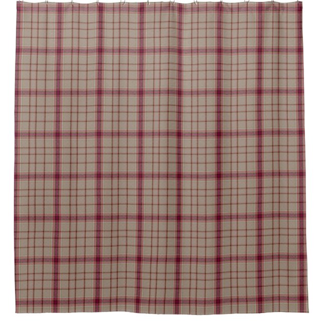 Cortina Para Box xadrez de Tartan rosa - Kilt escocês (Frente)